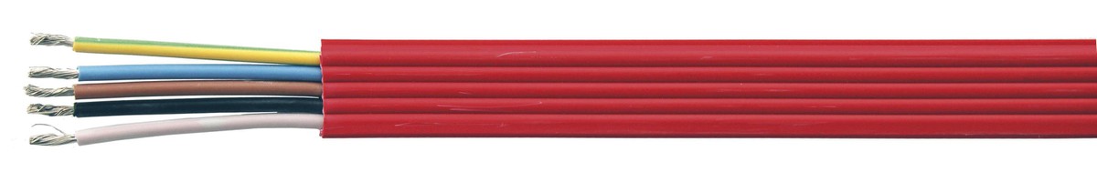 Flachkabel Power Cca hal-frei 5x2.50 - LNPE rt 0.6/1kV HD 308 S2