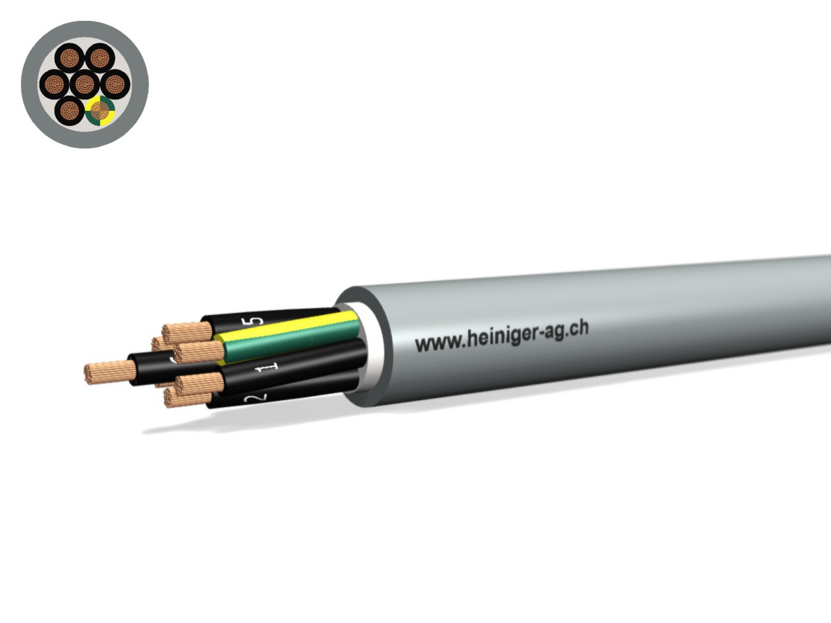 Câble commande Cca-flex 7x2.50 JZ gr - LiHH san-hal 0.6/1kV EN 50399