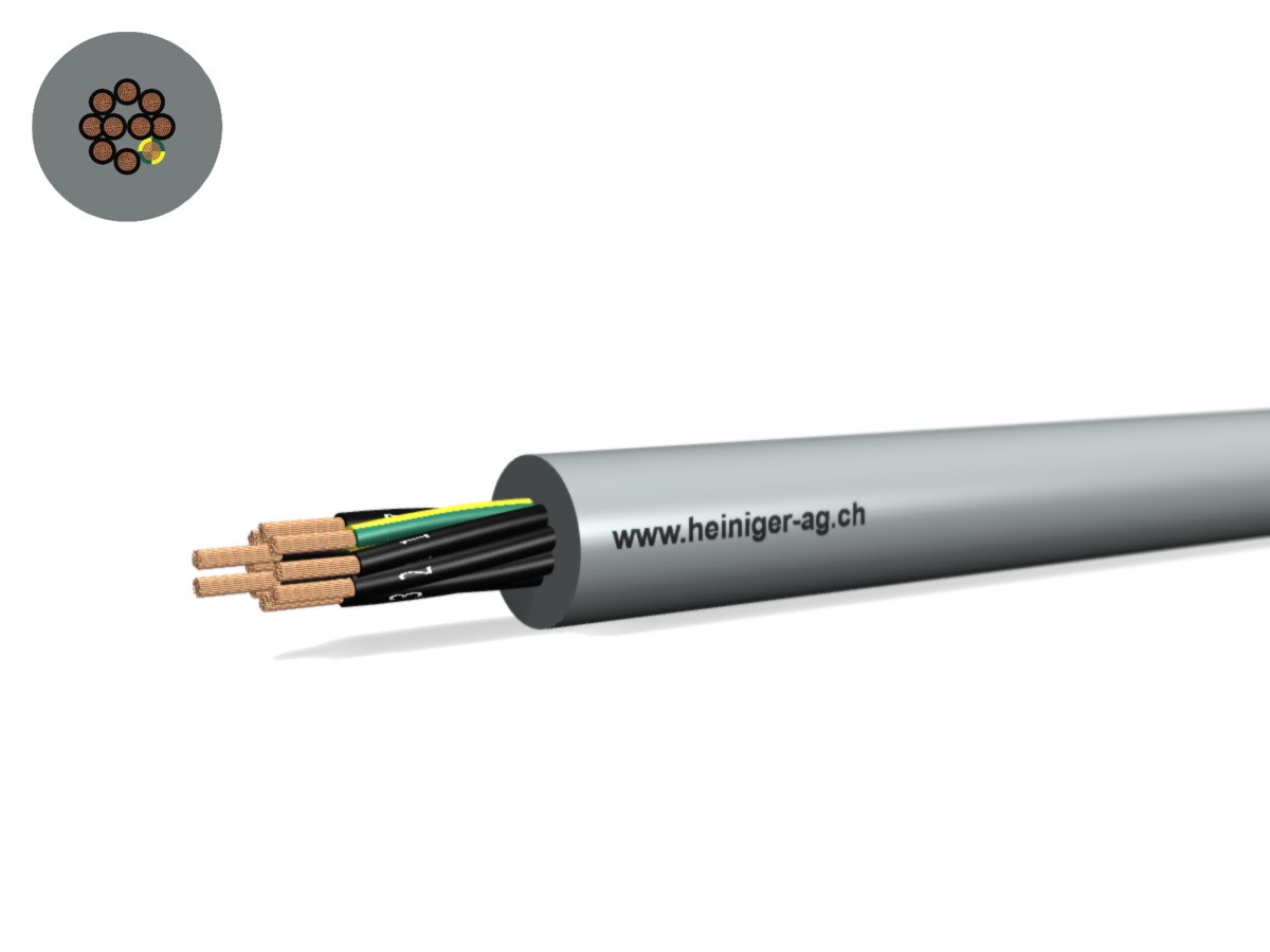 TT-flex Eca PVC 10x0.50 JZ num gr - 300/500V