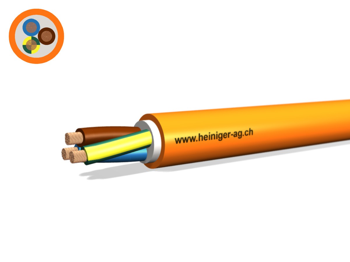 Sicherheitsk. FE180 E30-E60 VDE 3x10 - LNPE NHXH hal-frei flammwidrig or