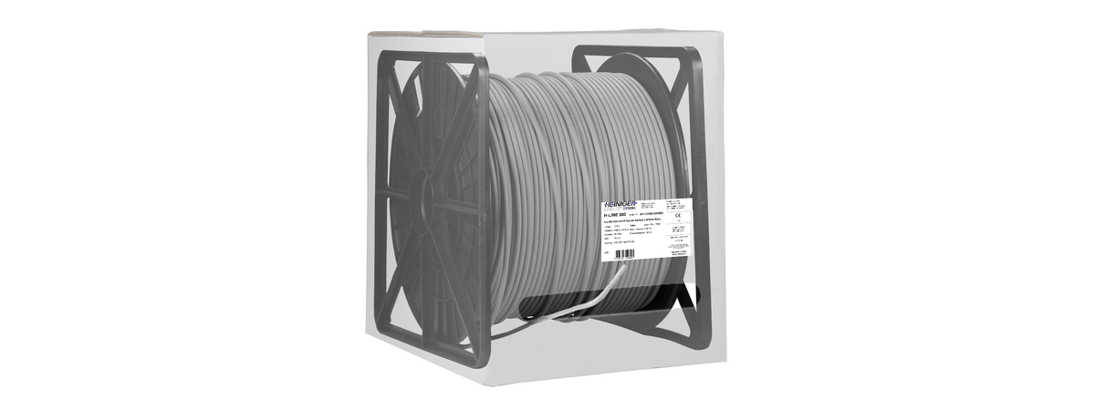 H-LINE 500 câble data U/UTP 4x2x0.57 - LSFROH 500MHz, Cat.6A, gris, B2ca