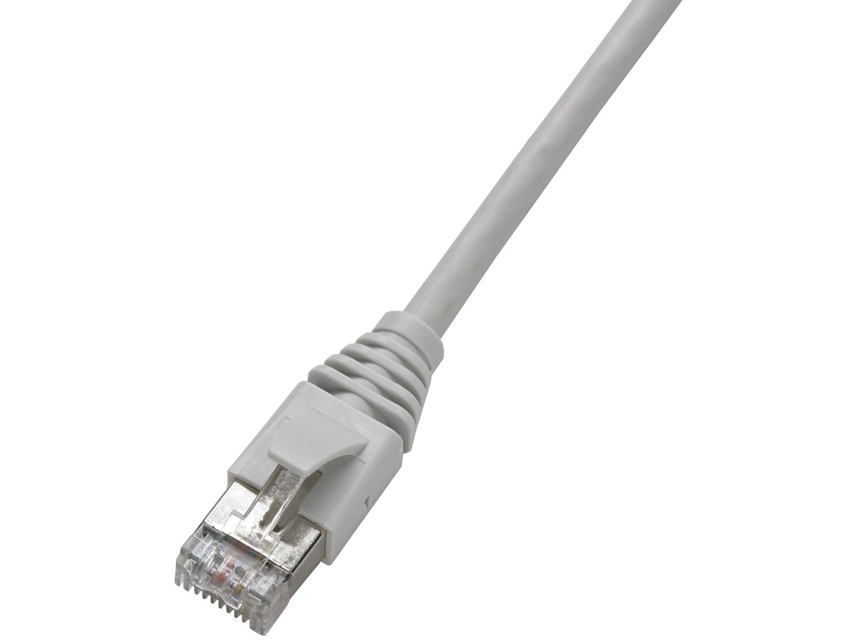 Unipatch 4P UTP 1:1 RJ45 AMP 1.0m - Kat.6 Kabel/TLP Haube hal-frei grau