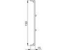 Gitterkanal zu H-Rack 42HE - 1800x150x15mm Stahlblech, verzinkt
