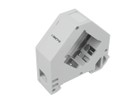H-LINE I adaptateur rail DIN 1xRJ45 - Keystone, plastique gris, vide