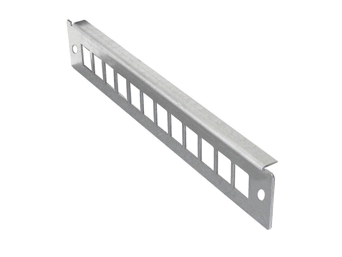 Frontplatte mit 12xPorts (KS) Stahlblech - zu Sammelpunktgehäuse 6117054