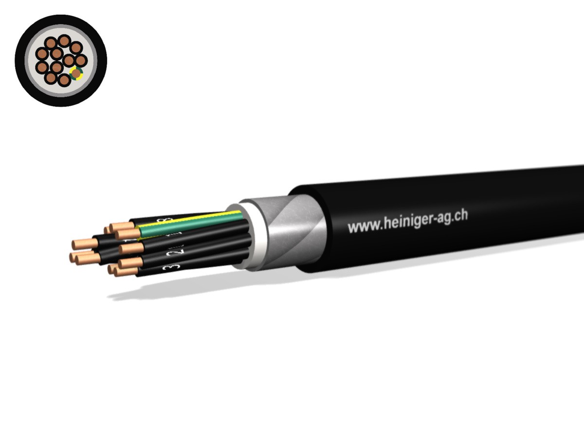 NN-CLN FE05B2 B2ca 12x2.50 LPE sw - hal-frei armiert 90°C 0.6/1kV