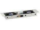 Plug & Play Lüftereinheit  2-fach - mit Thermostat, 230V, 47dB, RAL7035