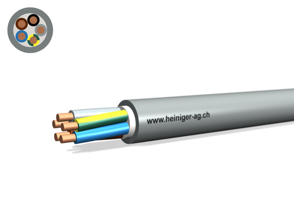 Câble TT Eca 5x4 LNPE PVC gr - Câble d'installat. basse tension 0.6/1kV