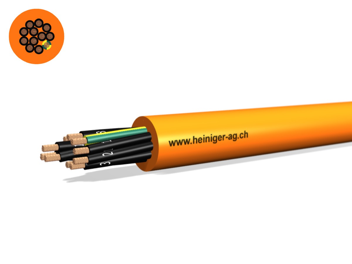 Câble PUR-PUR Fca 12x2.50 LPE or N1QQ-F - 0.6/1kV