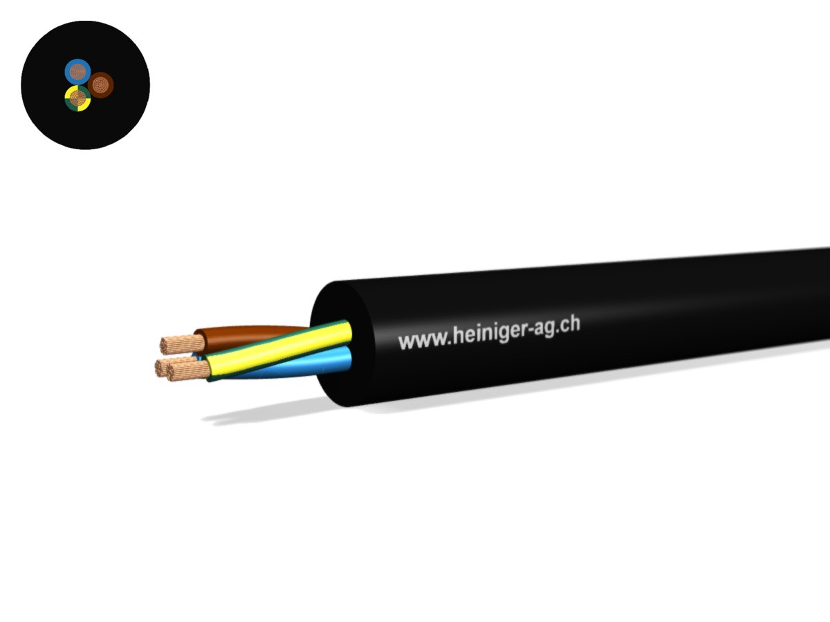 Gdv câble de raccord. Eca 3G2.50 LNPE nr - H07RN-F 450/750V 90°C Titanex Premium