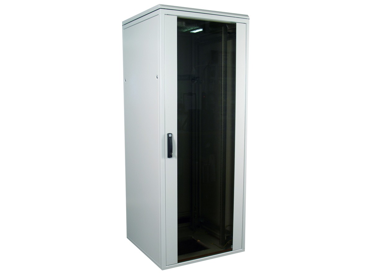 H-Rack COMPLET H2000xL800xP1000 - 19" 42UH, Portes verre et tôle