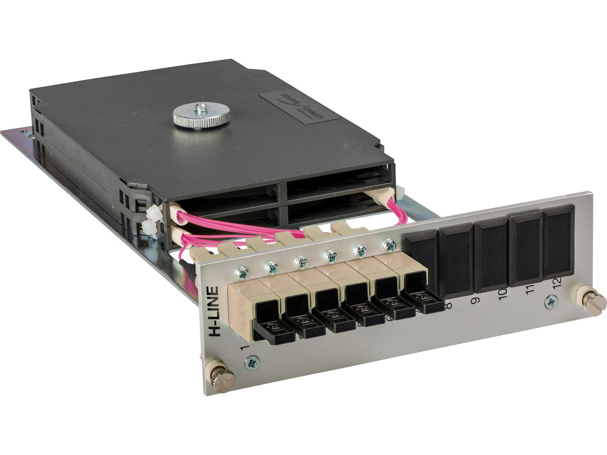 Modul p. supp. 3UH/7UP,8xE2000 50/125OM4 - equipée, prêt à jonctionner, H-Line