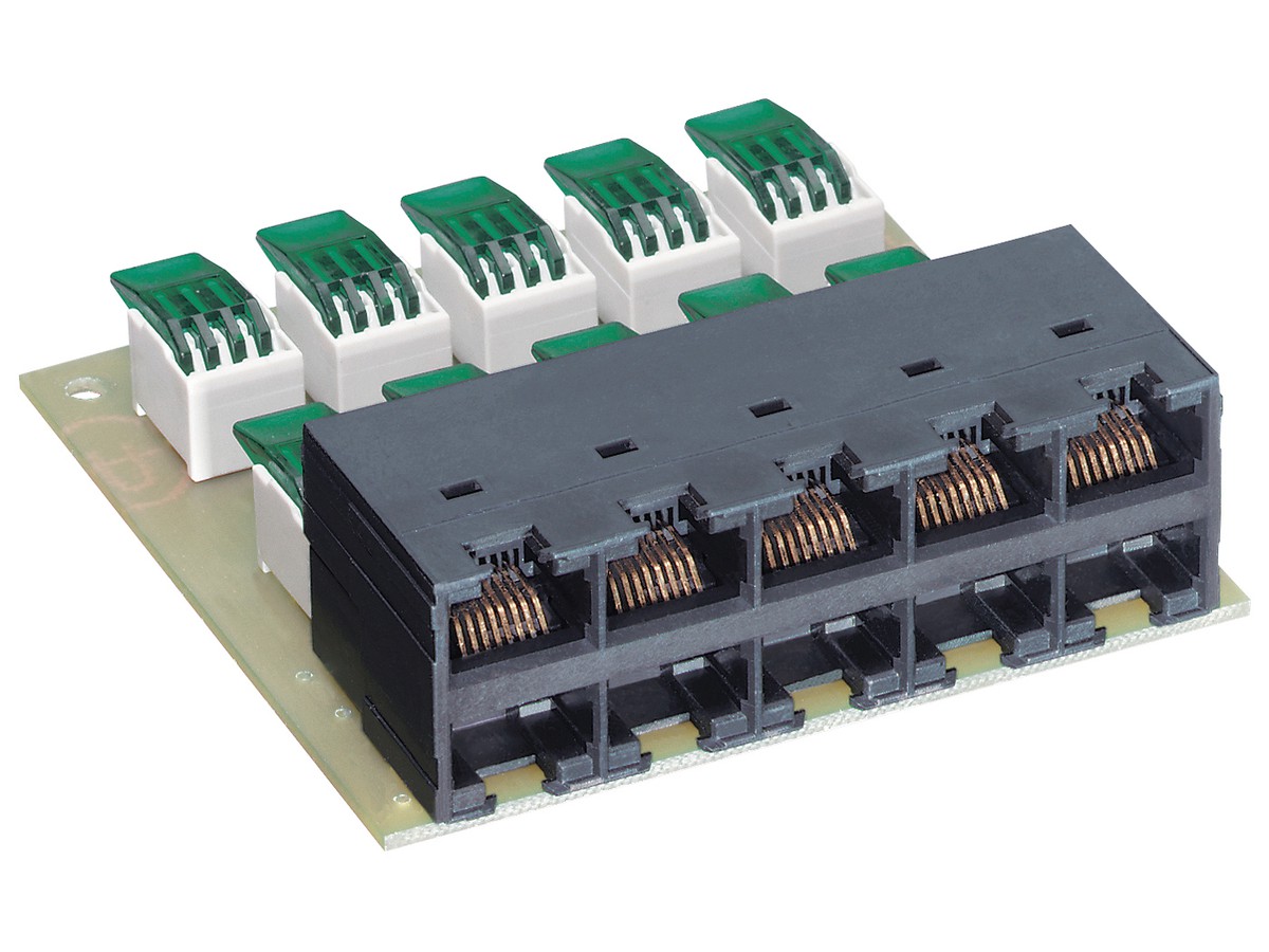 R&Mfreenet Anschlussmodul 10xRJ45/u - (4-5,3-6) zu Sprachrangierfeld 19" 1HE