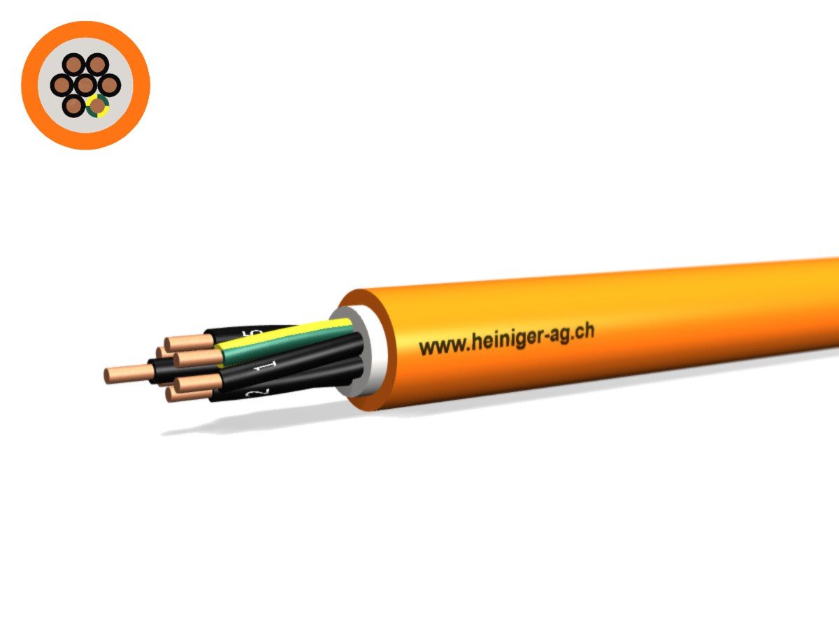 Sicherheitskabel FE180 E90 7x1.50 LPE - PYROFIL hal-frei flammwidrig or