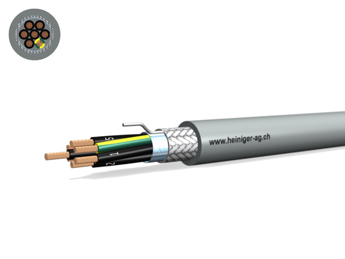 Câble commande Cca-flex C 7x1.00 JZ gr - LiH(St)CH san-hal 300/500V EN 50399