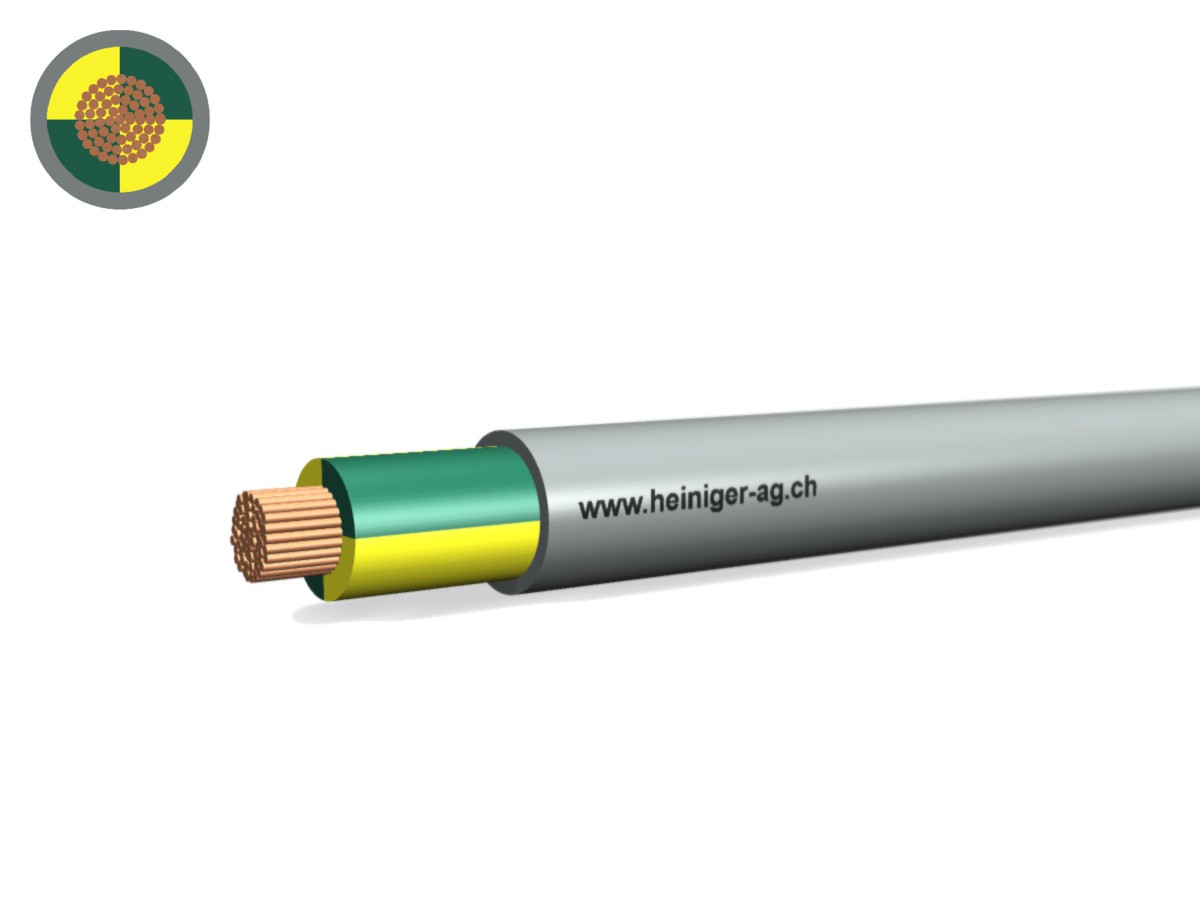 TT-Kabel Eca 1x16 PE PVC gr - Niederspannungs-Installat. Kabel 0.6/1kV