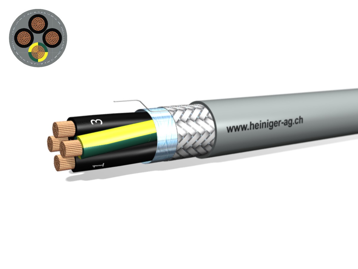 Steuerkabel Cca-flex C 4x70 JZ gr - LiH(St)CH hal-frei 0.6/1kV EN 50399
