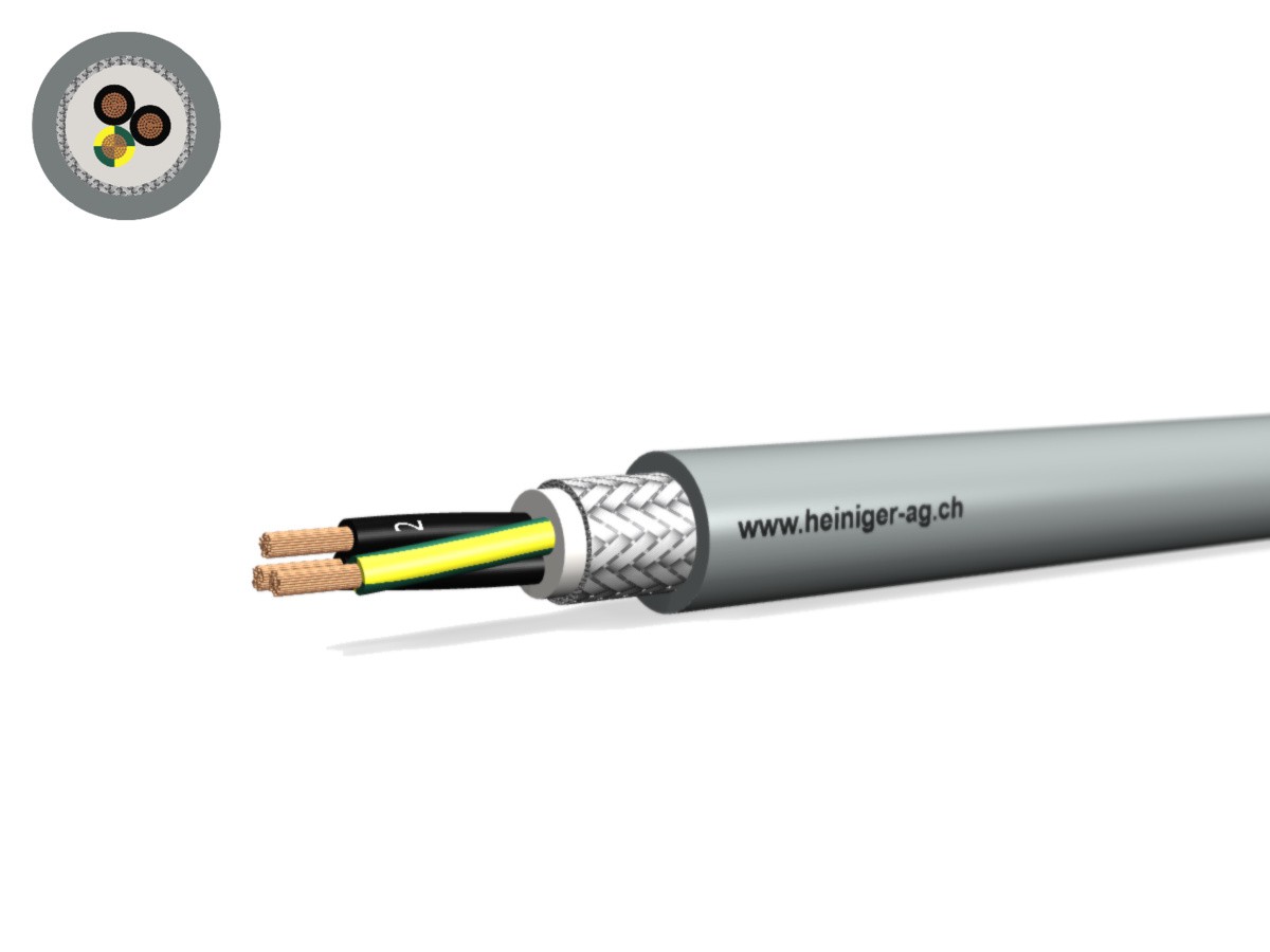 Câble PVC-PUR C 3x1.00 JZ num gr - 300/500V