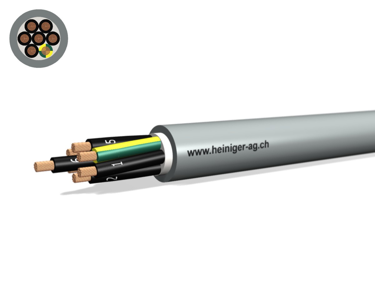 Steuerkabel Cca-flex 7x4 JZ gr - LiHH hal-frei 0.6/1kV EN 50399