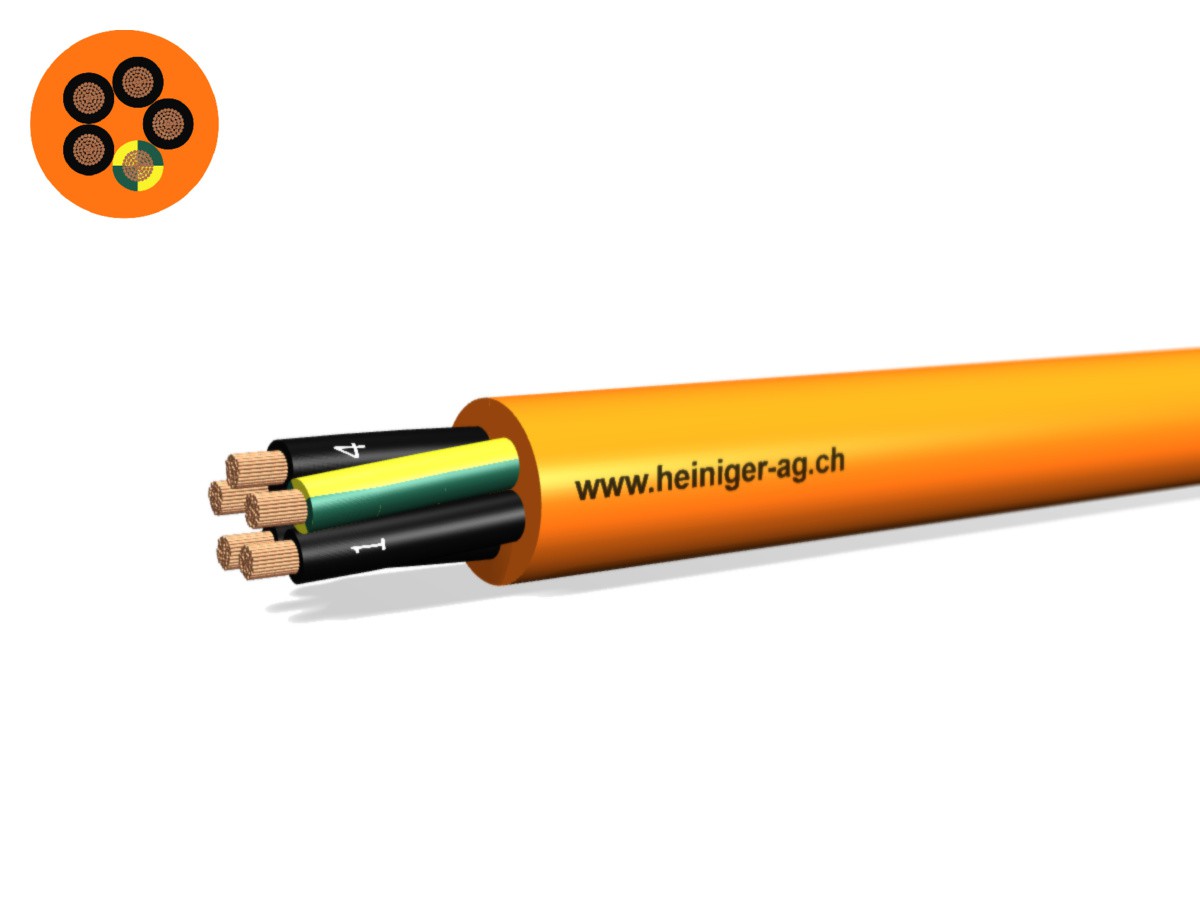 PUR-PUR Kabel Fca 5x6 JZ or N1QQ-F - 0.6/1kV