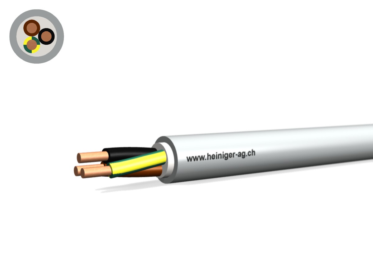 FE0D Kabel Dca hal-frei 3x1.50 LPE - flammwidrig hgr 0.6/1kV
