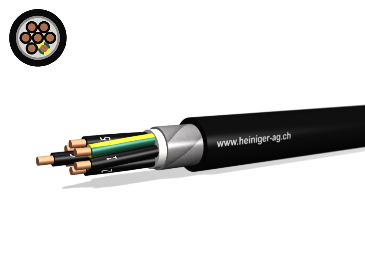 NN-CLN FE05B2 B2ca 7x4 LPE nr - san-hal armé 90°C 0.6/1kV