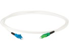 FTTH - Patchkabel, LC APC - LC PC - 9/125 G657.A2, simplex weiss, L= 15m