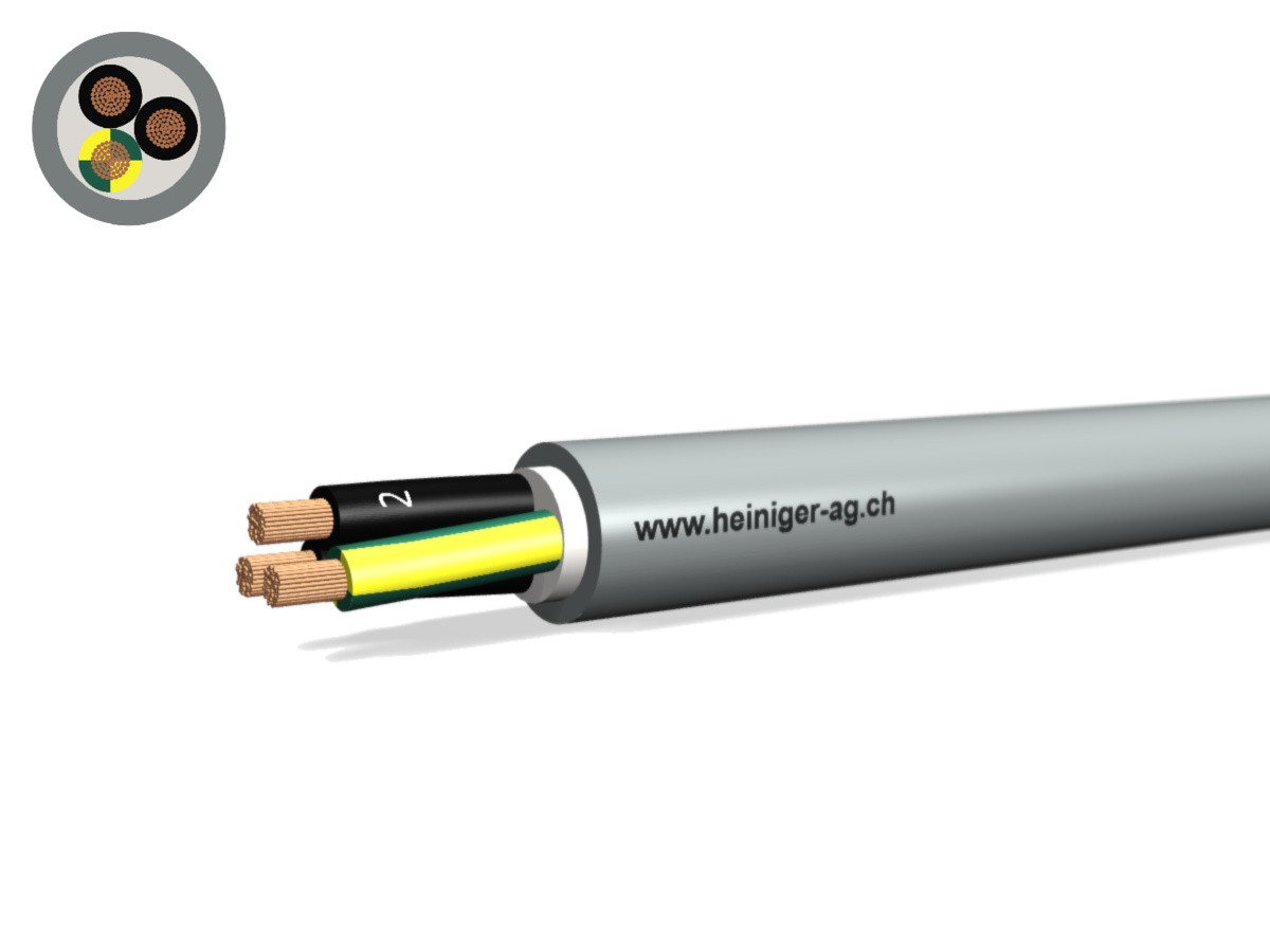 Steuerkabel Cca-flex 3x4 JZ gr - LiHH hal-frei 0.6/1kV EN 50399
