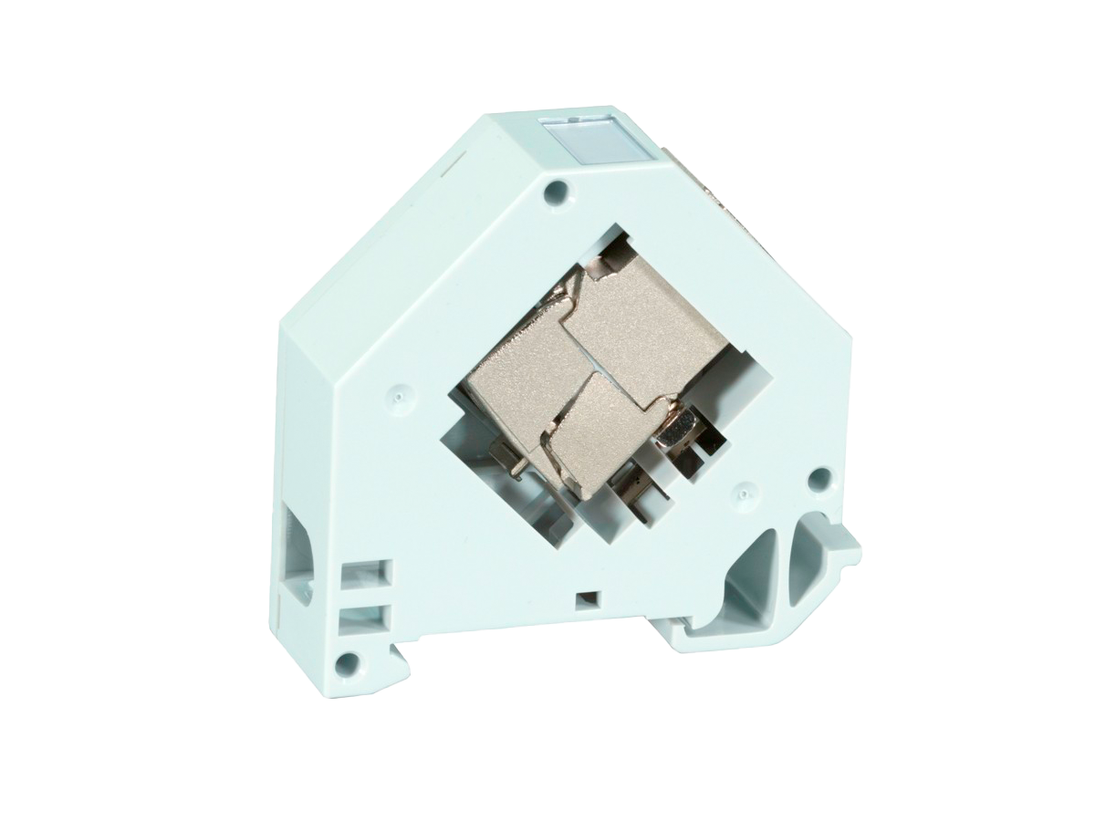 H-LINE I adaptateur rail DIN 1xRJ45 - Keystone, plastique gris, vide