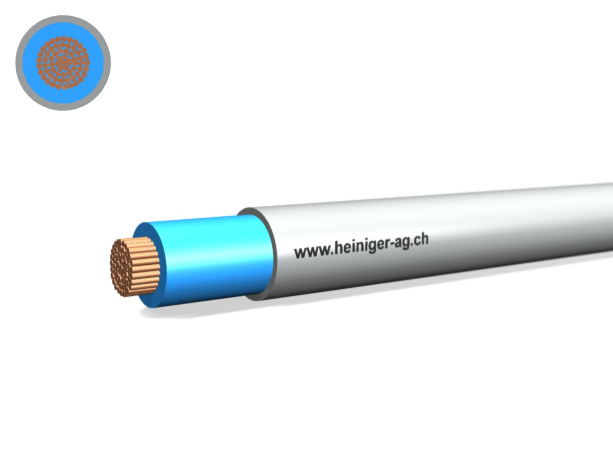 FE0D Kabel Dca hal-frei 1x50 N=hbl - flammwidrig hgr 0.6/1kV