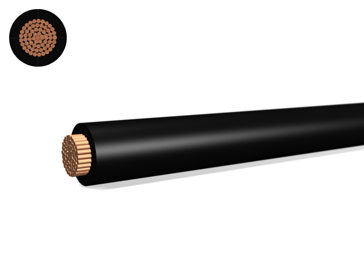 T-Seil Eca 120 PVC schwarz - 450/750V H07V-R