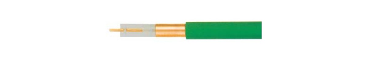 CATV Bambuskabel 6dB 75 Ohm 1.70/7.0 - PE grün