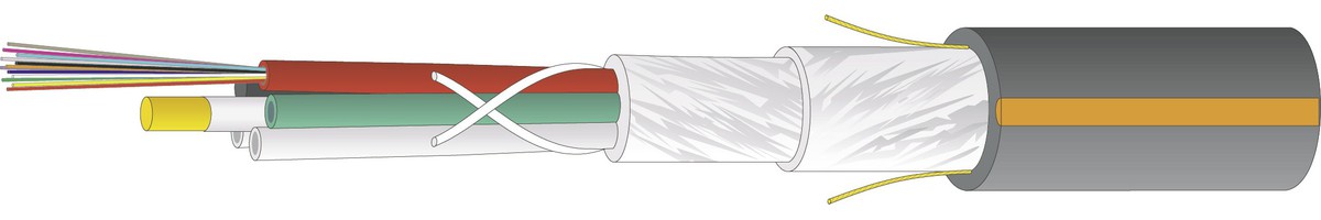 Optofil wbGGFR Easy-Blow 1x12E9/125 - schwarz, Aussenkabel 12.0mm, 9000N, Eca