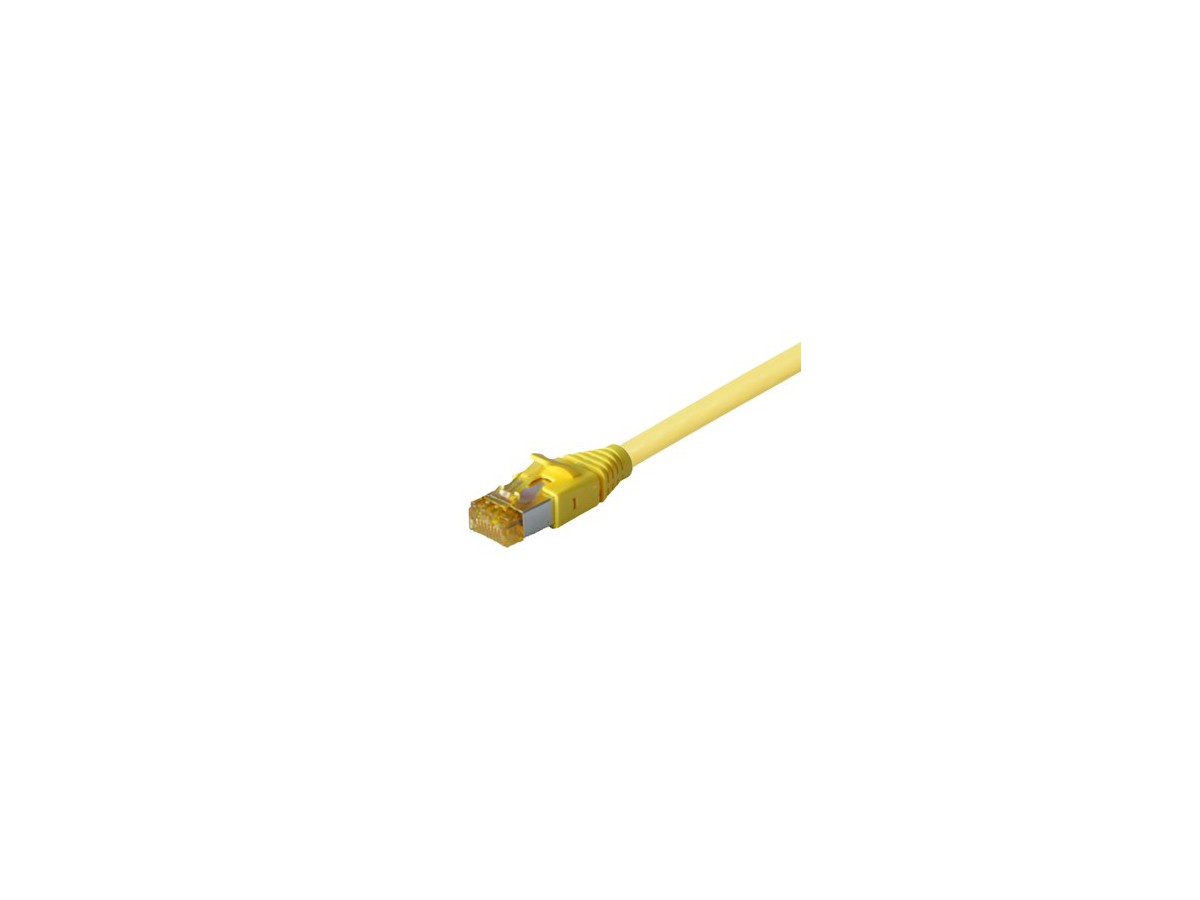 H-LINE Patch 4P S/FTP 1:1 RJ45 2.0m - Kat.6A Kabel/TLP Haube hal-frei gelb