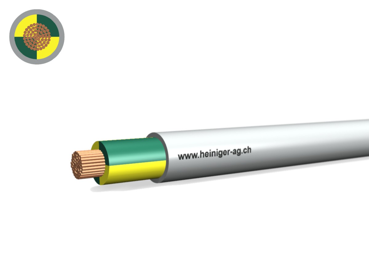 FE0D Kabel Dca hal-frei 1x16 PE=ge-gn - flammwidrig hgr 0.6/1kV