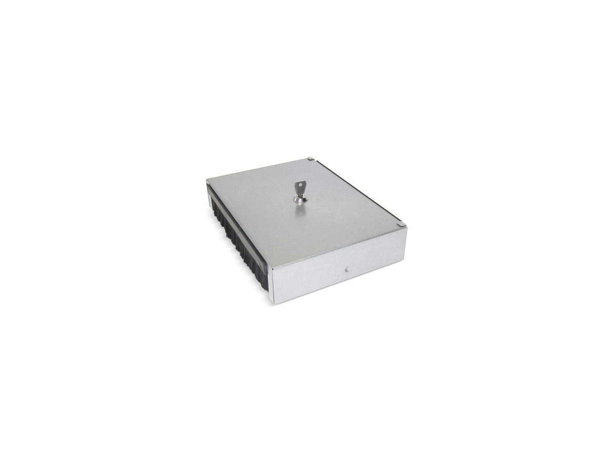 Sammelpunktgehäuse Stahlblech verzinkt - 12 Ports, ohne Frontplatte 6117055