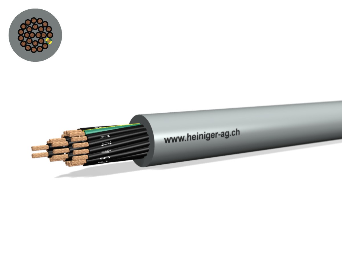 TT-flex Eca PVC 25x1.00 JZ num gr - 300/500V