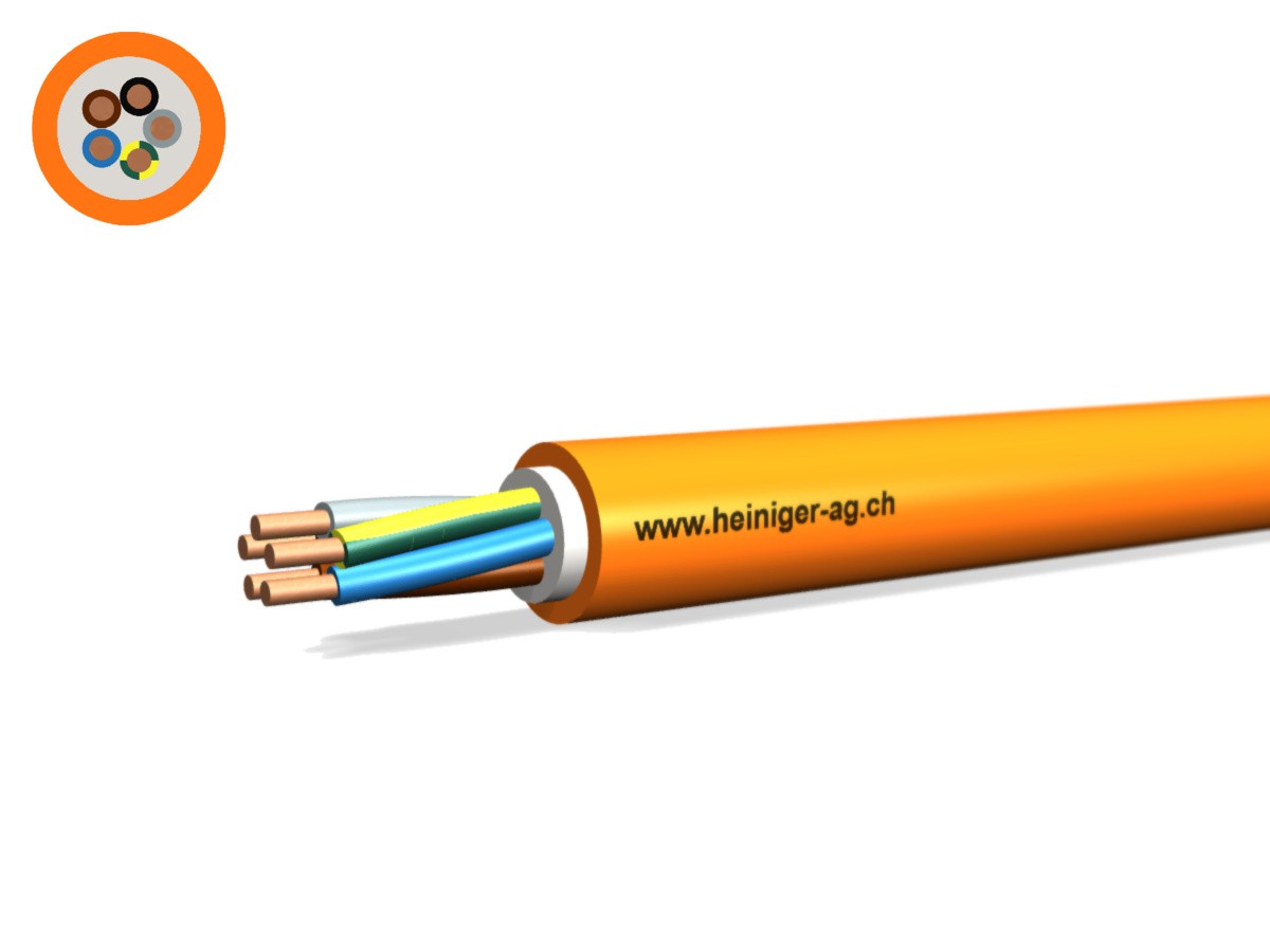 Sicherheitsk. FE180 E30-E60 VDE 5x1.50 - LNPE NHXH hal-frei flammwidrig or