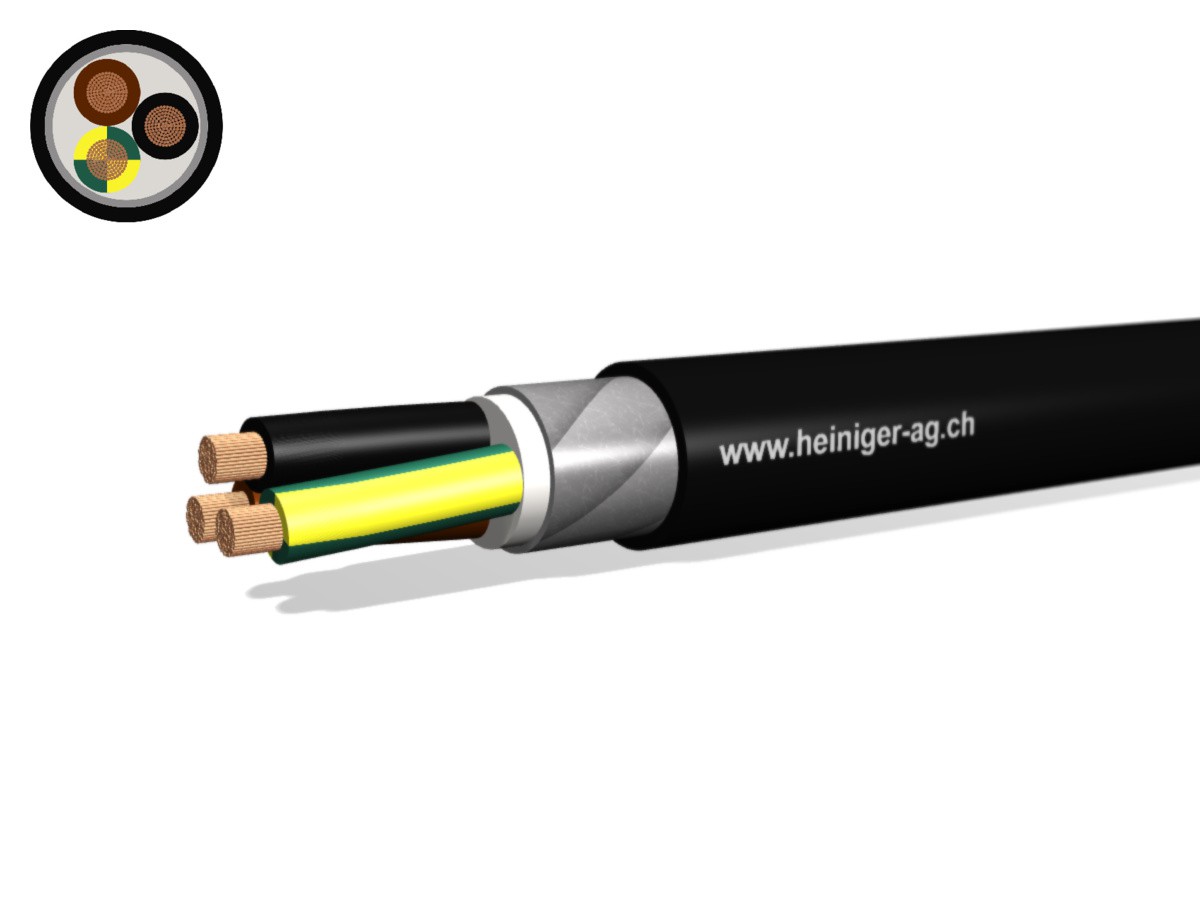 NN-CLN FE05B2 B2ca 3x25 LPE nr - san-hal armé 90°C 0.6/1kV