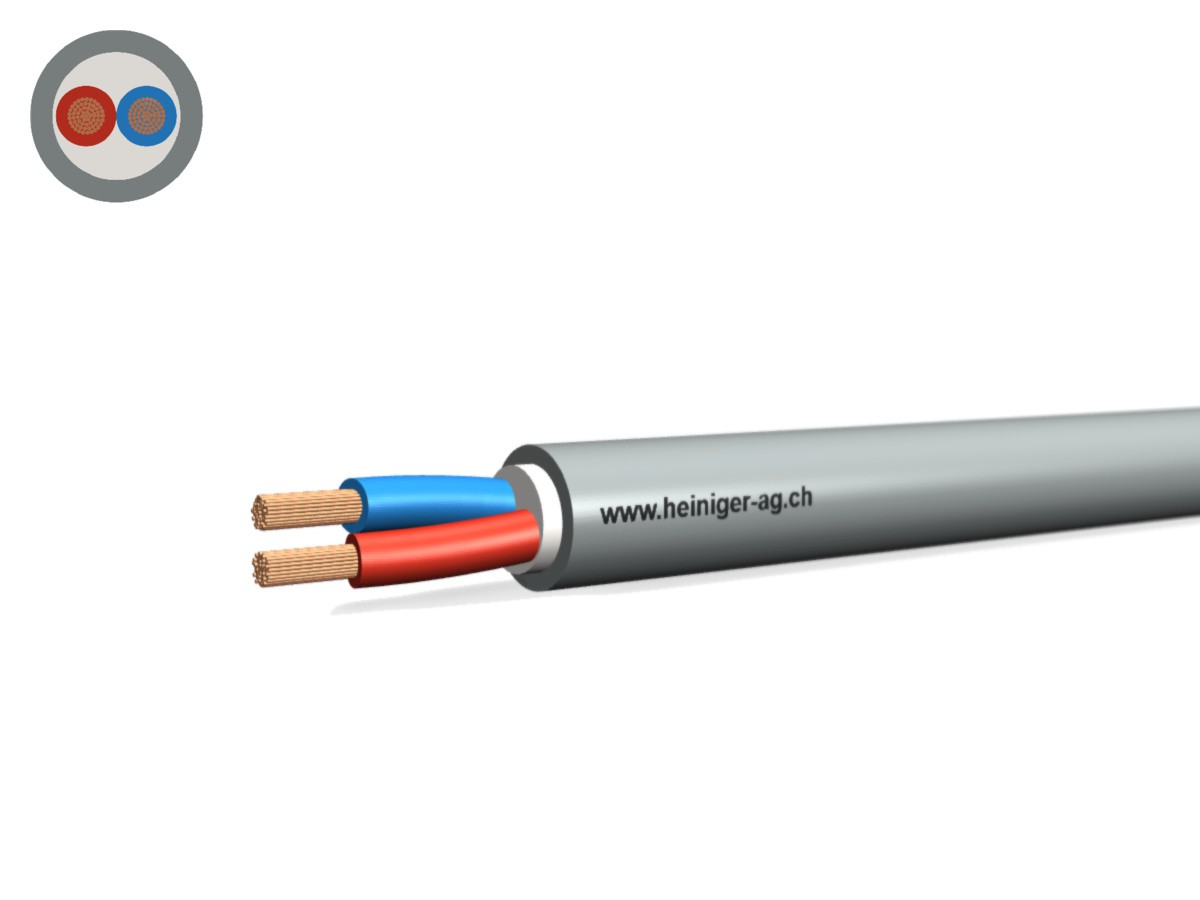Câble Batterie Cca-flex 2x1.50 rg/bl gr - LiHH san-hal 0.6/1kV EN 50399