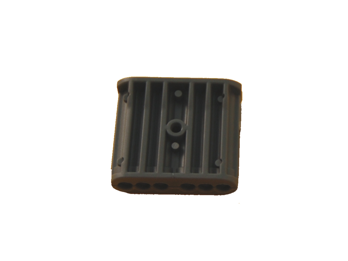 Pince de serrage ovale H-BEP - pour 6 x D2.8mm, gris