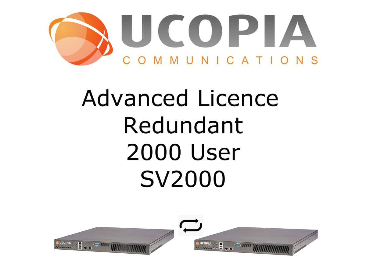Ucopia ADV Licence redundant 2000 User - für SV2000