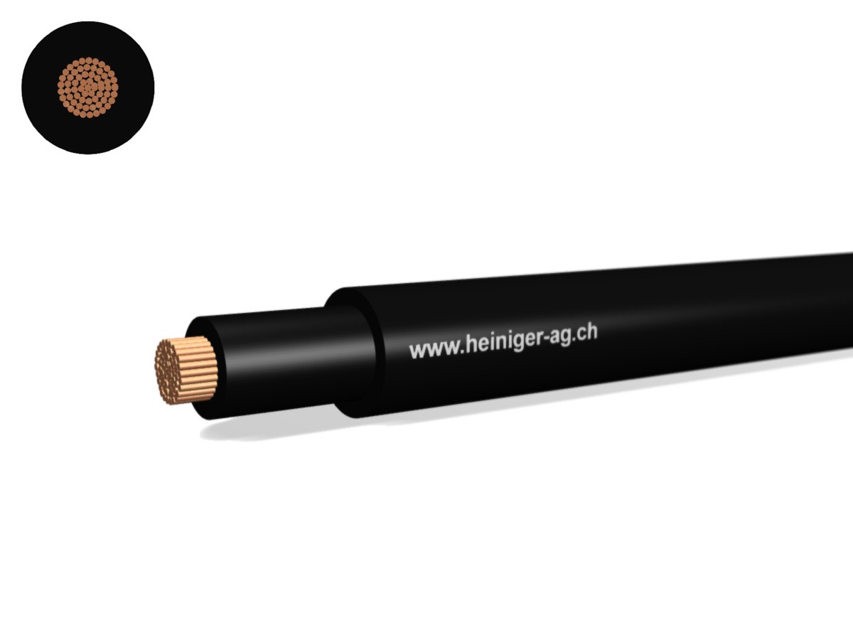 Gdv câble de raccord. Eca 1x35 nr - RAL9005 H07RN-F 450/750V renforcé,AD8