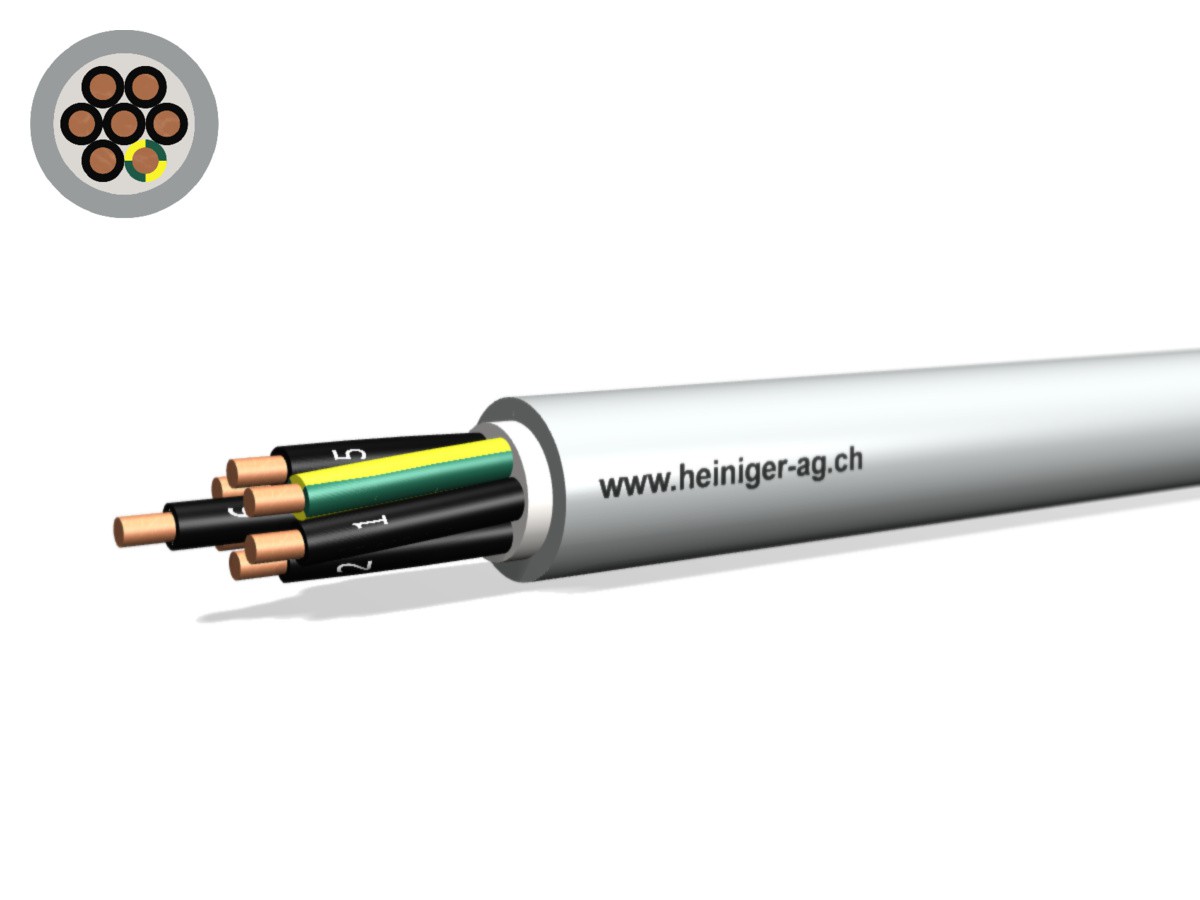 FE0D Kabel Dca hal-frei 7x4 LPE - flammwidrig hgr 0.6/1kV