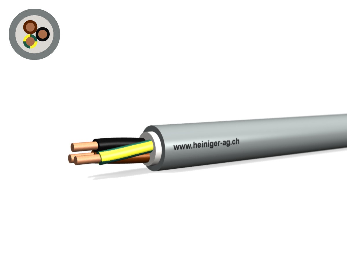Câble TT Eca 3x1.50 LPE PVC gr - Câble d'installat. basse tension 0.6/1kV