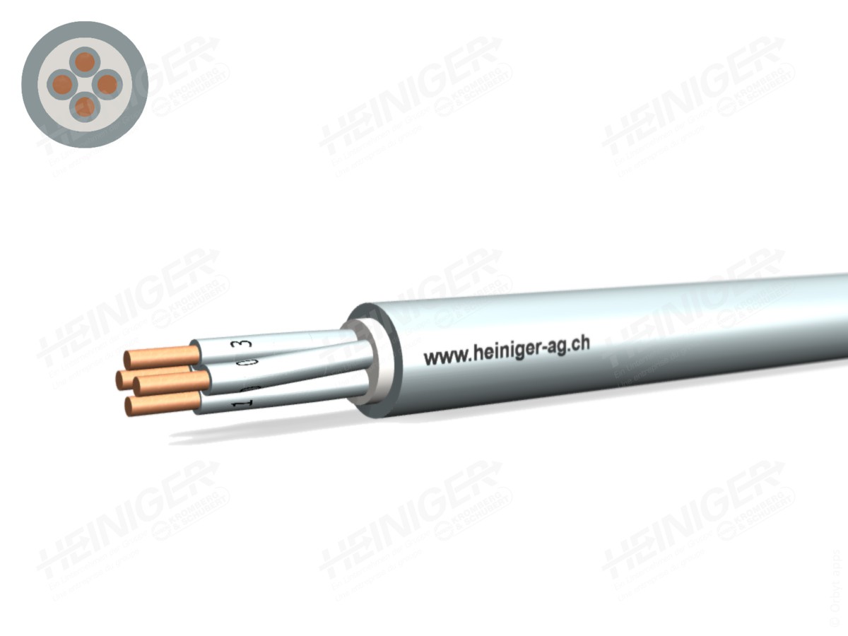 TT-Kabel Eca 4x1.50 NK 0-3 Tarif PVC gr - Niederspannungs-Installat. Kabel 0.6/1kV