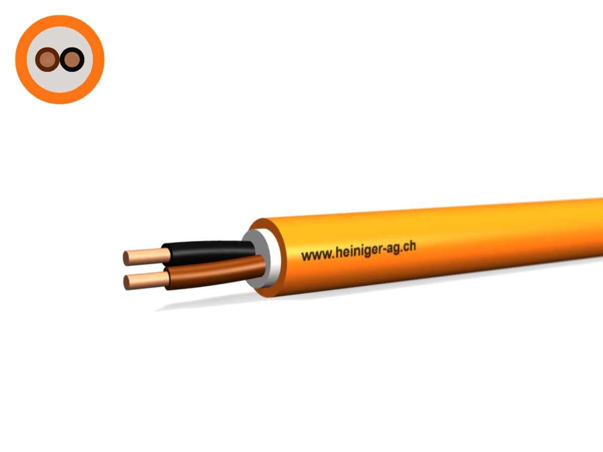 Sicherheitsk. FE180 E30-E60 VDE 2x1.50 - L NHXH hal-frei flammwidrig or