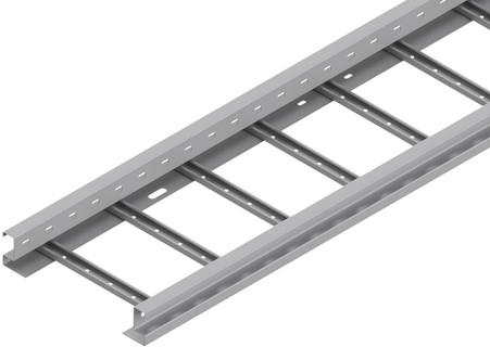 Échelle porte-câbles de type WSP-Multibahn 400x60, avec rail profilé Multifix et support de plafond Multifix 200 mm, espacement ≤ 1800 mm, poids max. 20 kg/m, montage au plafond