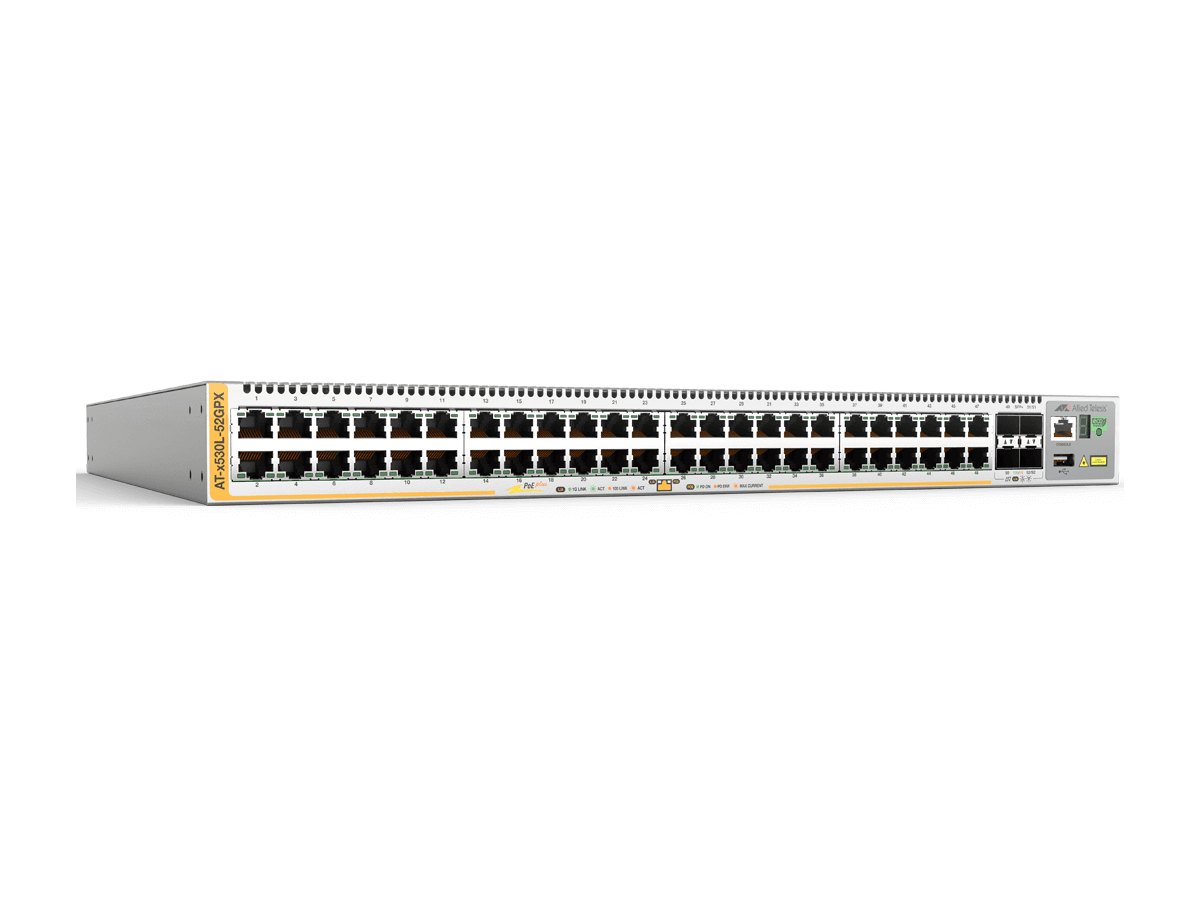 AT-x530L-52GPX,Switch L3,48x10/100/1000T - 4xSFP+, PoE, 740W int. PSU