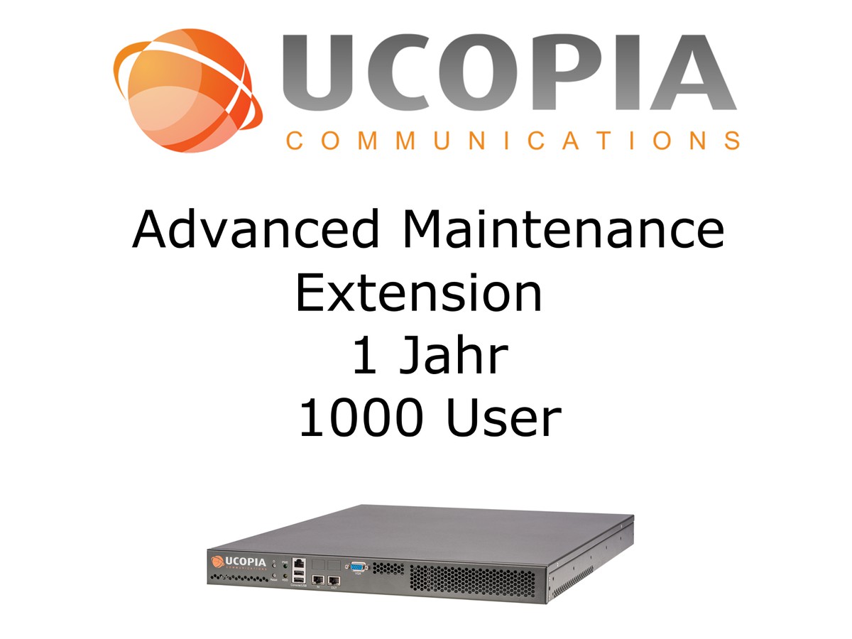 Ucopia ADV Maintenance extension 1 Jahr - 1000 User